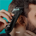 Braun All-In-One Style Kit Series 3 3450, 5-in-1 Trimmer for Men with Beard Trimmer, Ear & Nose Trimmer, Hair Clippers & More, Ultra-Sharp Blade, 40 Length Settings and Washable