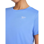 Reebok Women'S Small Logo Short Sleeve Crewneck T-Shirt, Lightweight, Moisture Wicking