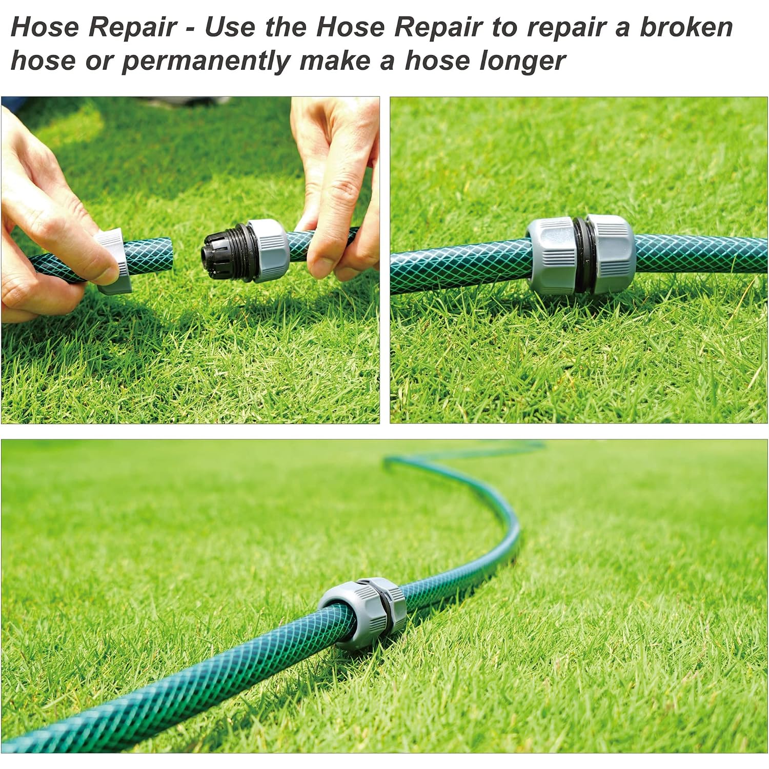 Eden 98063 Multi-Adjustable Flex Design Above Ground Irrigation Garden Sprinkler System, Sprinkler & Hose, Diy Plant Watering Set