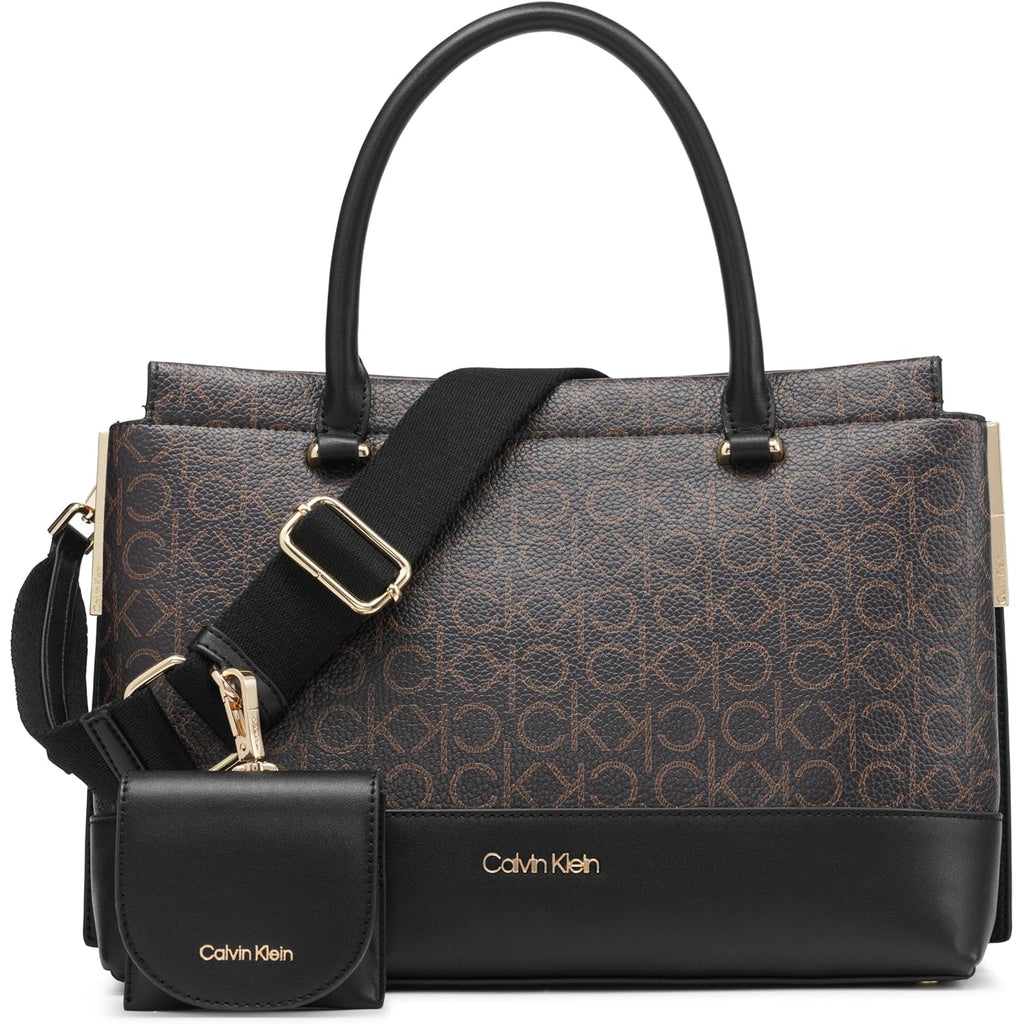 Calvin Klein Women's Bianca Triple Compartment Satchel