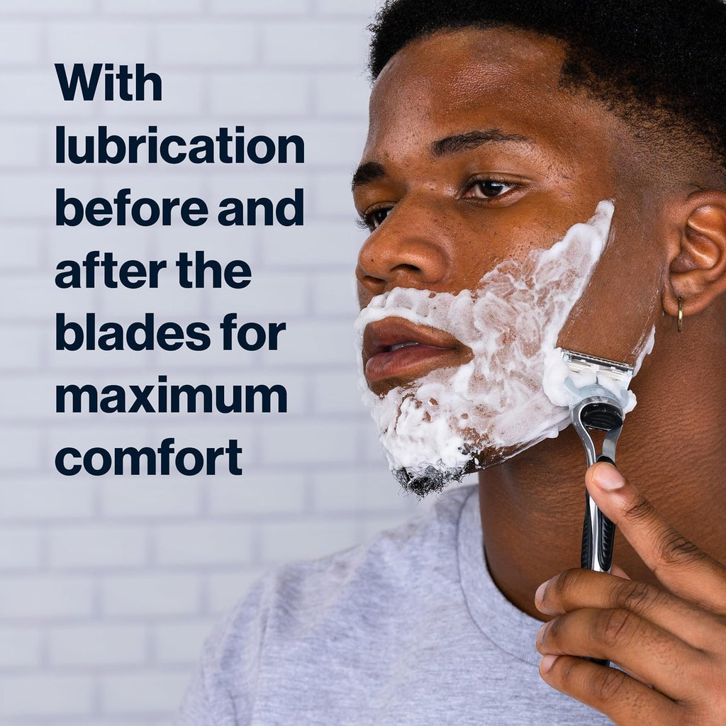 Gillette SkinGuard Razor Blade Refills for Men, 2 Blade Cartridge, SkinGuard for Sensitive Skin, Lubrication, Fits SkinGuard Razor Handles, 8 Count