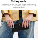 Coach Women's Essential Skinny Wallet, Black, One Size