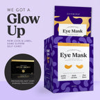 Dermora Golden Glow Under Eye Patches - 50 Pairs Individually Packed, Hydrating Soft Gel Eye Masks For Puffiness, Wrinkles, Dark Circles & Fine Lines, Glowing Skin, Travel Friendly