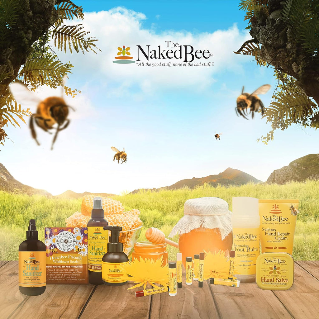 The Naked Bee Orange Blossom Honey Hand Cream (3.25 oz) Intensive Nourishing Cream for Smoother and Softer Hand - Deep Moisture and Repair for Dry Skin