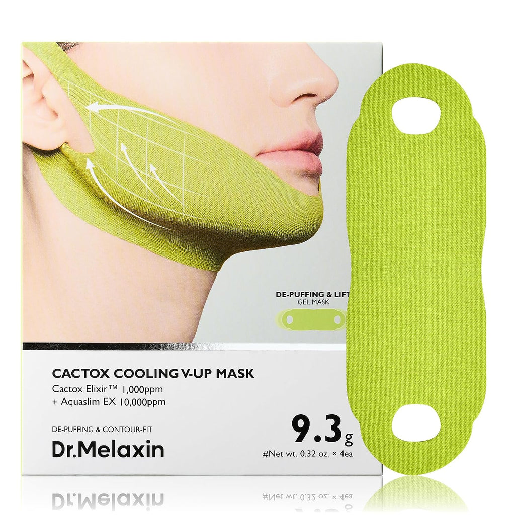 Dr.Melaxin Cactox V-Lifting Mewing Band – Cactox + Caffeine + Collagen Double Chin Lifting Band For Sagging Jawline & Facial Puffiness | 115.49% Jaw & Chin Lifting Improvement | Korean V-Line Lifting