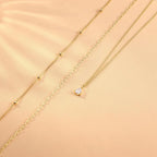 Kakonia Layered Gold Necklace for Women 14K Gold Plated Pendant Necklace Set Gold Necklace Satck Dainty Gold Chain Trendy Jewelry for Women