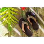 Olukai Hokua Men'S Beach Sandals, Quick-Dry Flip-Flop Slides, Water Resistant & Wet Grip Rubber Soles, Compression Molded Footbed & Soft Comfort Fit