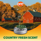 Off! Backyard Mosquito Repellent Coil Refills, Perfect For Outdoor Patios Country Fresh Scent, 6 Count