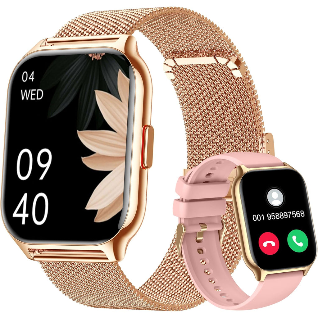 Smart Watch 45Mm For Women Men(Dial/Answer Calls), 2.0" Fitness Tracker Watch With Heart Rate/Blood Pressure/Blood Oxygen Monitor For Android Ios