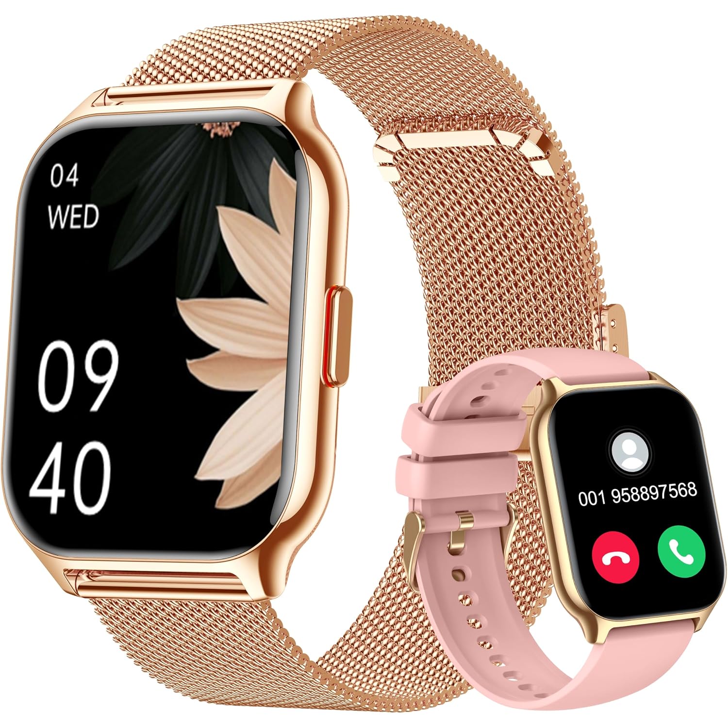 Smart Watch 45Mm For Women Men(Dial/Answer Calls), 2.0" Fitness Tracker Watch With Heart Rate/Blood Pressure/Blood Oxygen Monitor For Android Ios