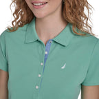Women's Polo Short Sleeve Button Placket Polo