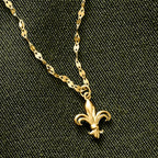 Ross-Simons Italian 14kt Yellow Gold Fleur-De-Lis Necklace