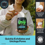 Oxy Deep Pore Acne Facial Cleansing Pads, Maximum Strength 2% Salicylic Acid Stubborn Acne Treatment, Fights Breakouts, Exfoliates, Unclogs Pores, Treats Blackheads, Dermatologist Recommended, 90 Pads