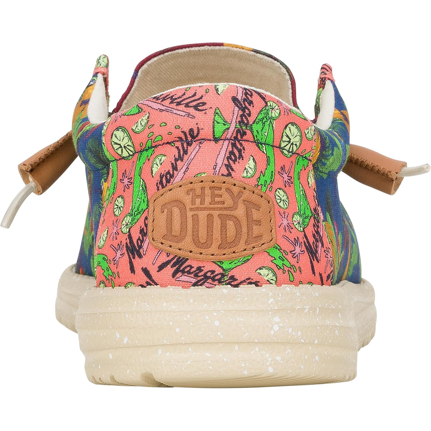 Heydude Men'S Wally Margaritaville Slip On Shoes | Tropical Print | Lightweight Casual Loafers