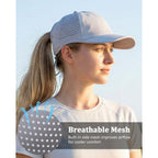 Gadiemkensd Ponytail Running Hat For Women With Large Hole – Foldable Breathable Performance Baseball Cap For Outdoor Sports