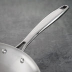 Tramontina Signature Tri-Ply Clad Stainless Steel 12-Inch Large Frying Pan, Induction-Ready Skillet, Dishwasher-Safe, NSF-Certified, Made in Brazil