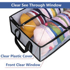 Hat Storage For Baseball Caps, Large Holds Up To 40 Caps Wide Hat Organizer For Closet Snapback Holder, Grey