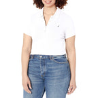Women's 5-Button Short Sleeve Breathable 100% Cotton Polo Shirt