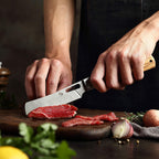 440A Stainless Steel Ultra Sharp Pocket Folding Chef Knife Peeling Utility Knife Fruit Knife Natural Olive Handle Camping Bbq Trip Outdoor Portable Kitchen Knife