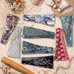 obeoby 8 Pack Headbands for Women, Boho Style Headbands for Summer Vacation Music Festival Outfits Non Slip Fashion Wide Hairband