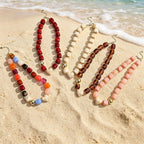 Colorful Resin Chunky Beaded Choker Necklace for Women, Summer Beach Jewelry