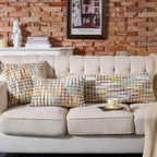Set Of 2 Boho Chenille Pillow Cover Decorative Tufted Pillowcase For Couch Bed Sofa Bedroom Living Room Modern 18 X 18-Inch Brown