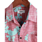 Vatpave Mens Front Pocket Hawaiian Shirts Casual Floral Shirts Short Sleeve Button Down Beach Tropical Shirts