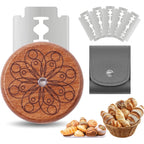 UFO Bread Lame Cutter for Homemade Sourdough,Bread Scorer Tool for Sourdough with 5 Blades and Storage Cover,Slashing Tool Bread Cutting Knife for Artisan Bread and Baguette Makers,Circle
