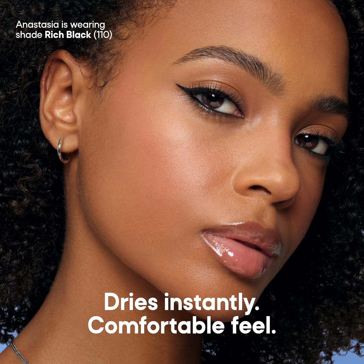 Almay All-Day Intense Gel Eyeliner Bold Longwear Eye Makeup, Hypoallergenic, 110 Rich Black, 0.045 Oz