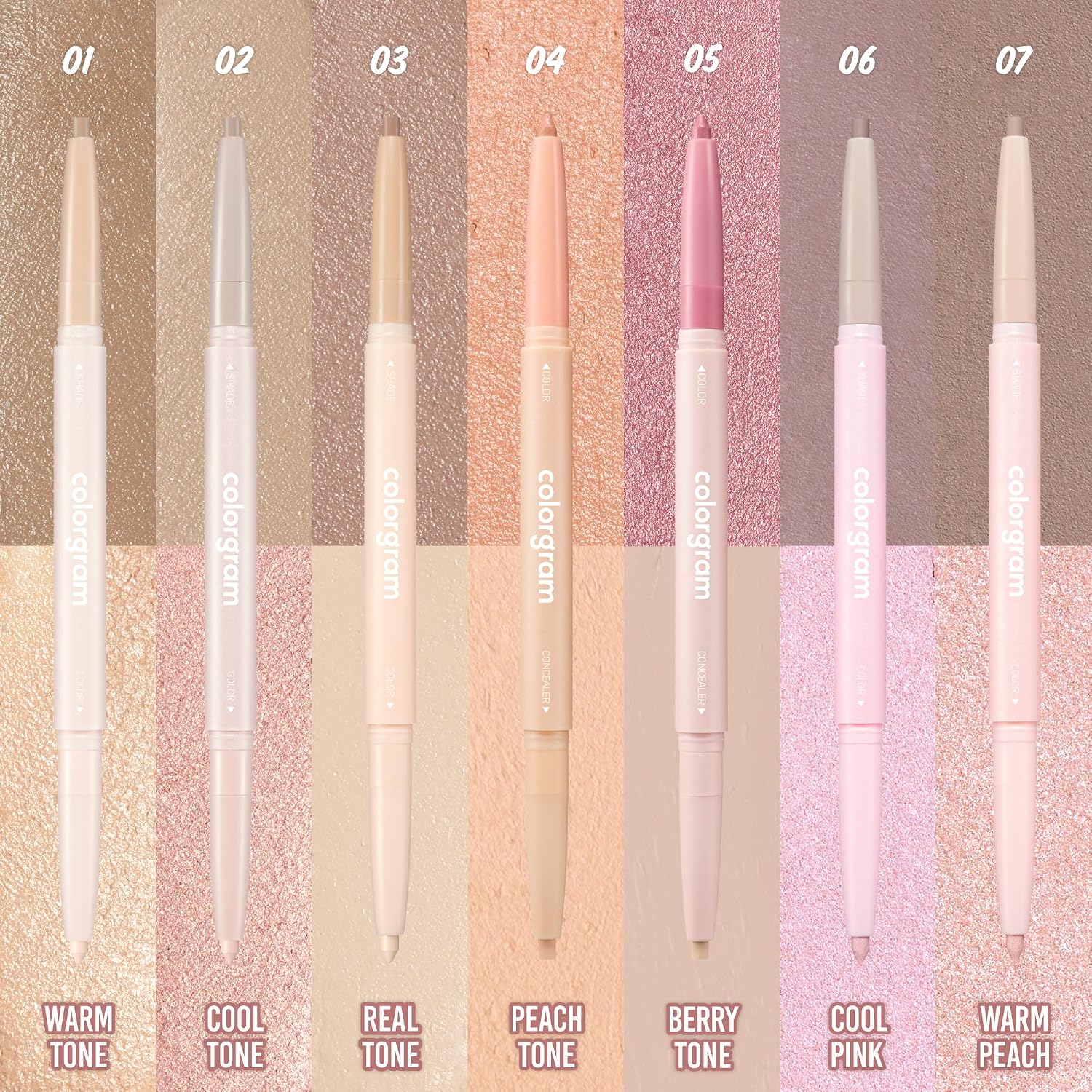 Colorgram Under Eye Highlighter Stick 03 Real Tone | Silky-Smooth Long-Lasting Highlighter & Contouring Stick For Smudge-Proof, Shining Daily Makeup | K-Beauty Face Highlighters & Luminizers