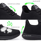 Vamjam Men'S Running Shoes Ultra Lightweight Breathable Walking Shoes Non Slip Athletic Fashion Sneakers Mesh Workout Casual Sports Shoes