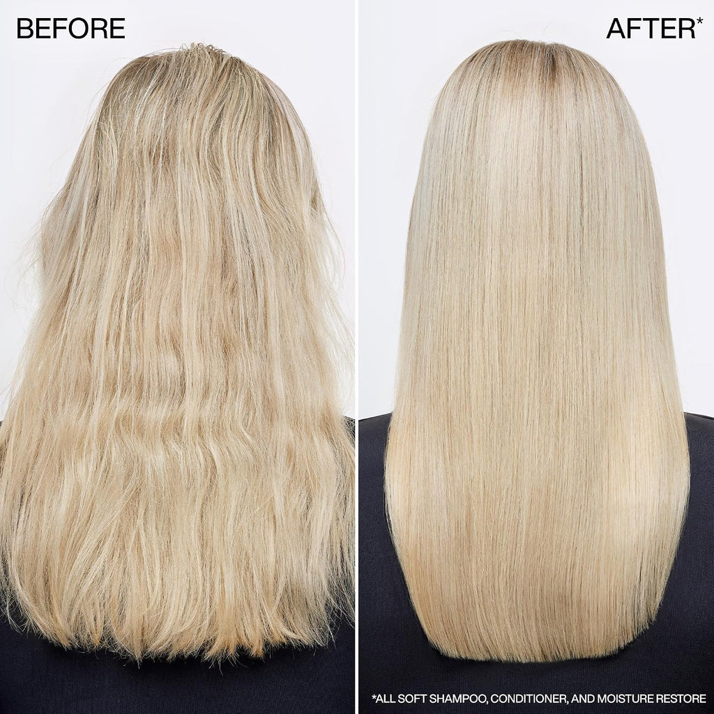 Redken All Soft Shampoo - Moisturizes & Hydrates Dry Hair, Softens & Adds Shine, With Argan Oil, Safe For Color-Treated Hair