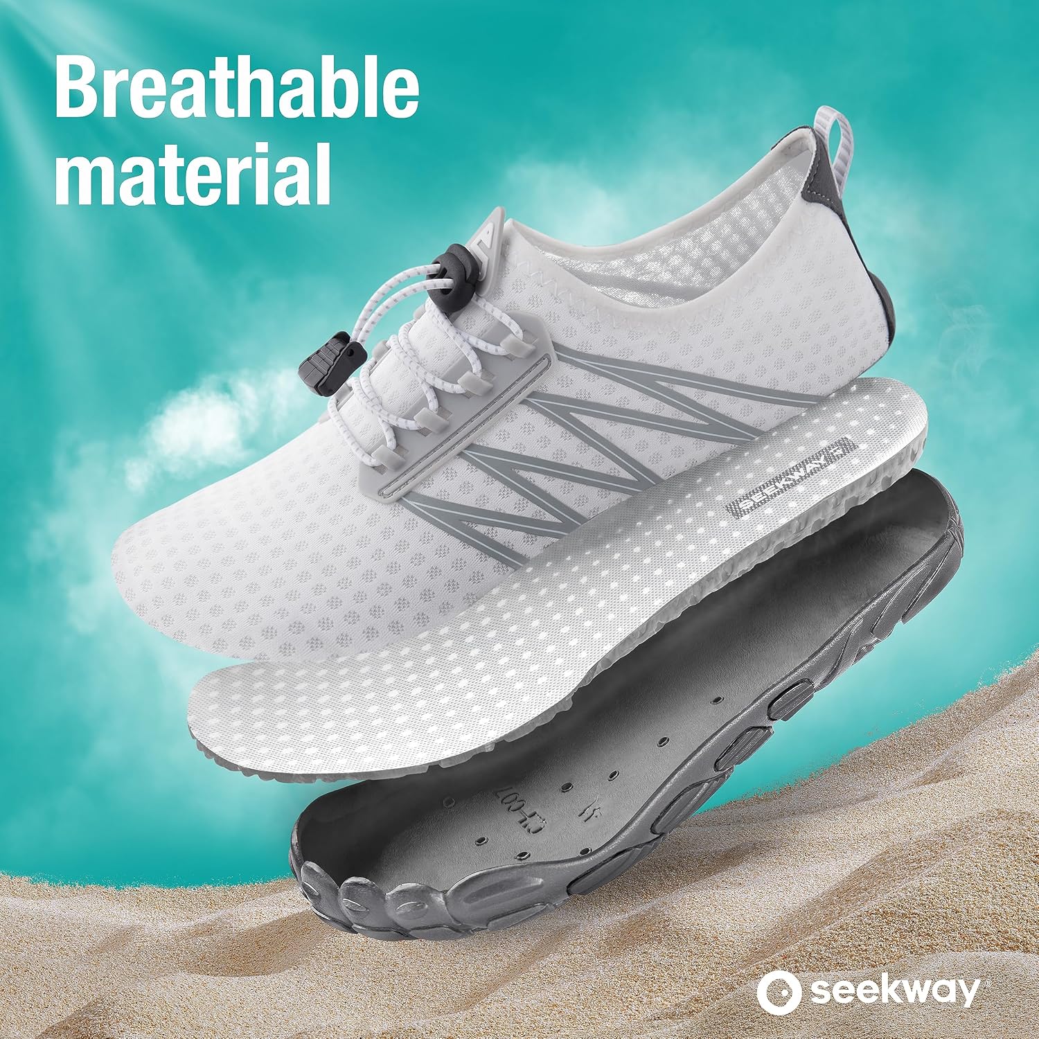 Seekway Water Shoes Men Women Adult Quick-Dry Aqua Sock Barefoot For Beach Swim River Pool Lake Hiking Kayaking Surfing