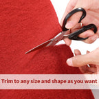 HOMBYS 450 GSM Extra Thick 3x10 ft Red Carpet Runner for Partys & Events, Heavy-Duty Felt Aisle Runway Rug for Steps, Prom Proposal & Wedding Ceremony Decorations, Hollywood Oscars for VIP Awards
