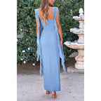 Prettygarden Women'S 2026 Summer Wedding Guest Dress Sleeveless Ruffle Formal Cocktail Party Maxi Bodycon Dresses