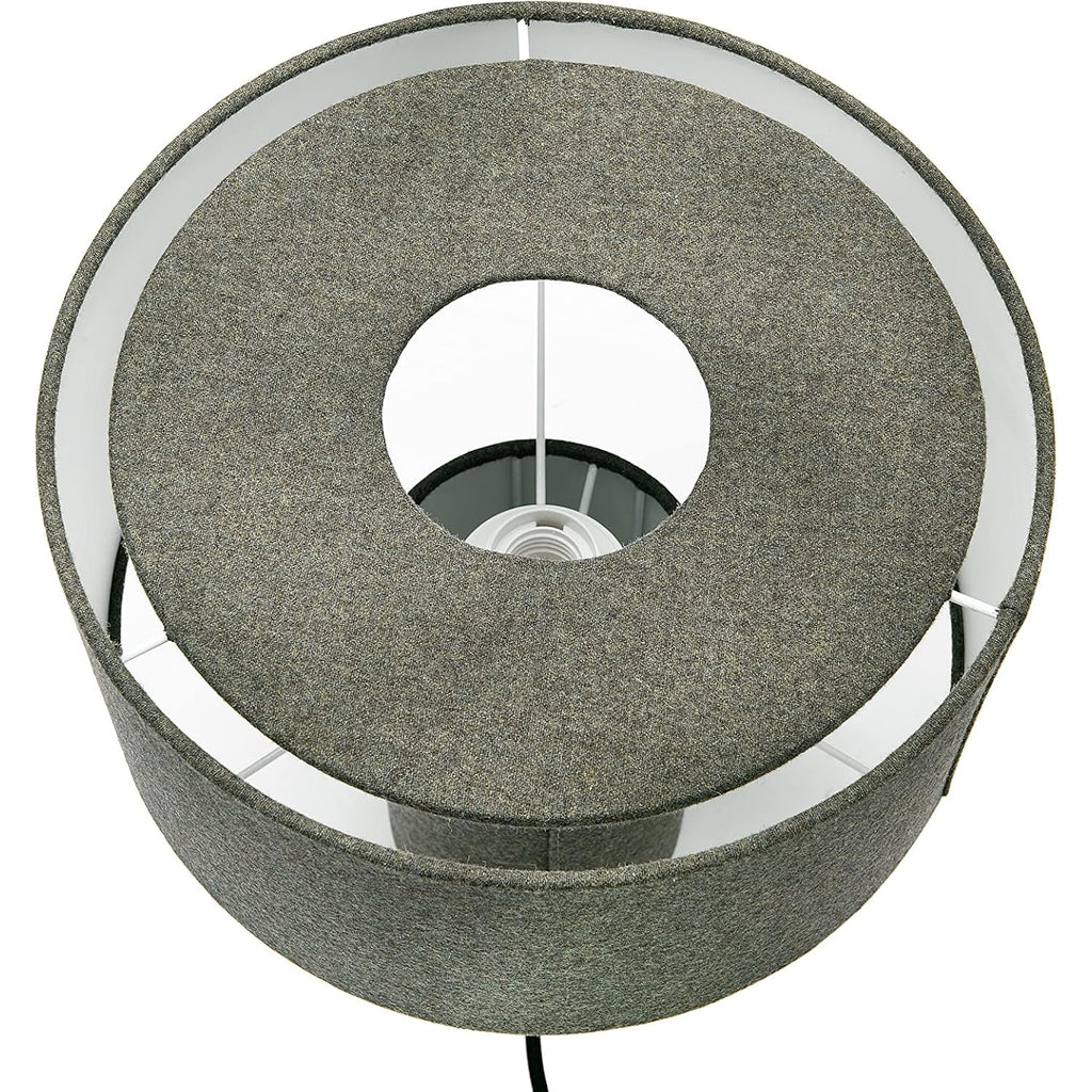 Bloomingville Grey Wool Blend Matching Shade (Set Of 2 Table Lamp Set, 12" L X 12" W X 14" H, Ah0898Set