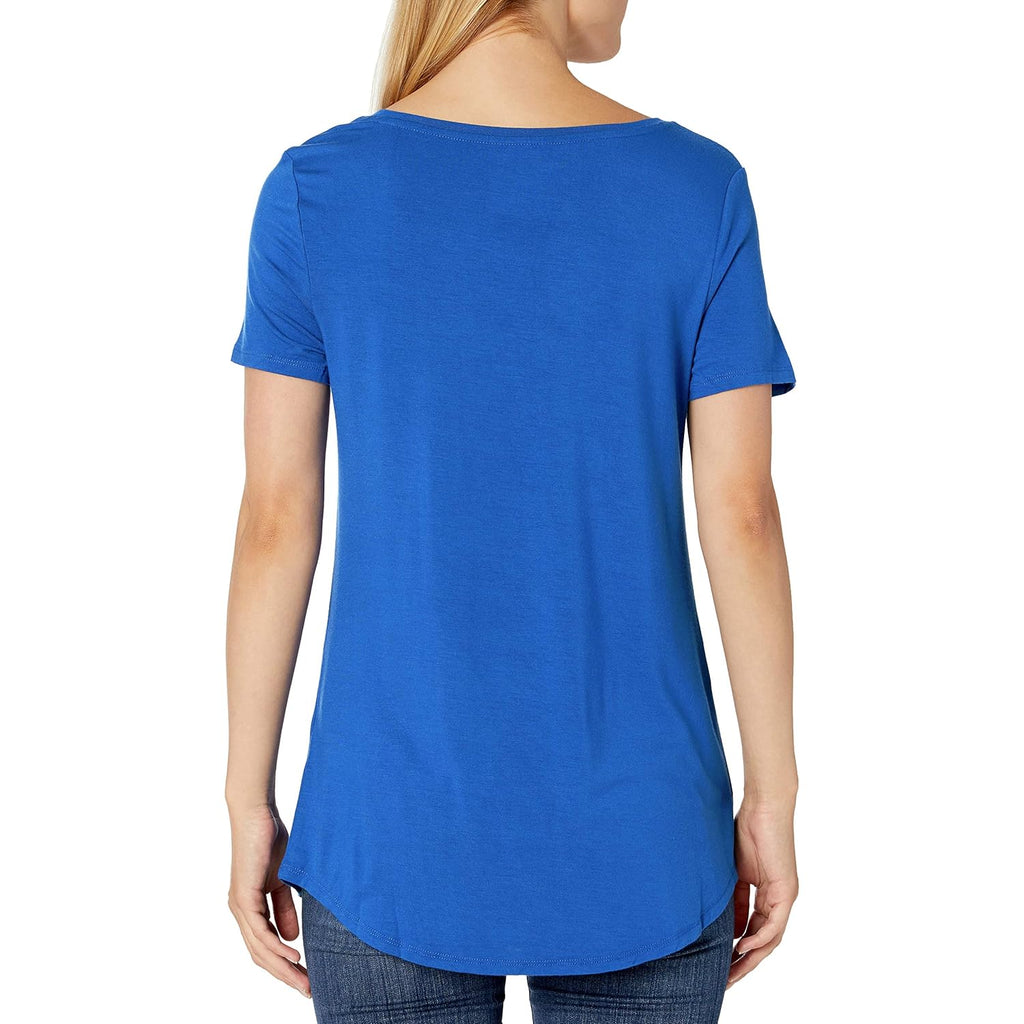 Women's Short-Sleeve Scoopneck Tunic Tops, Pack of 2