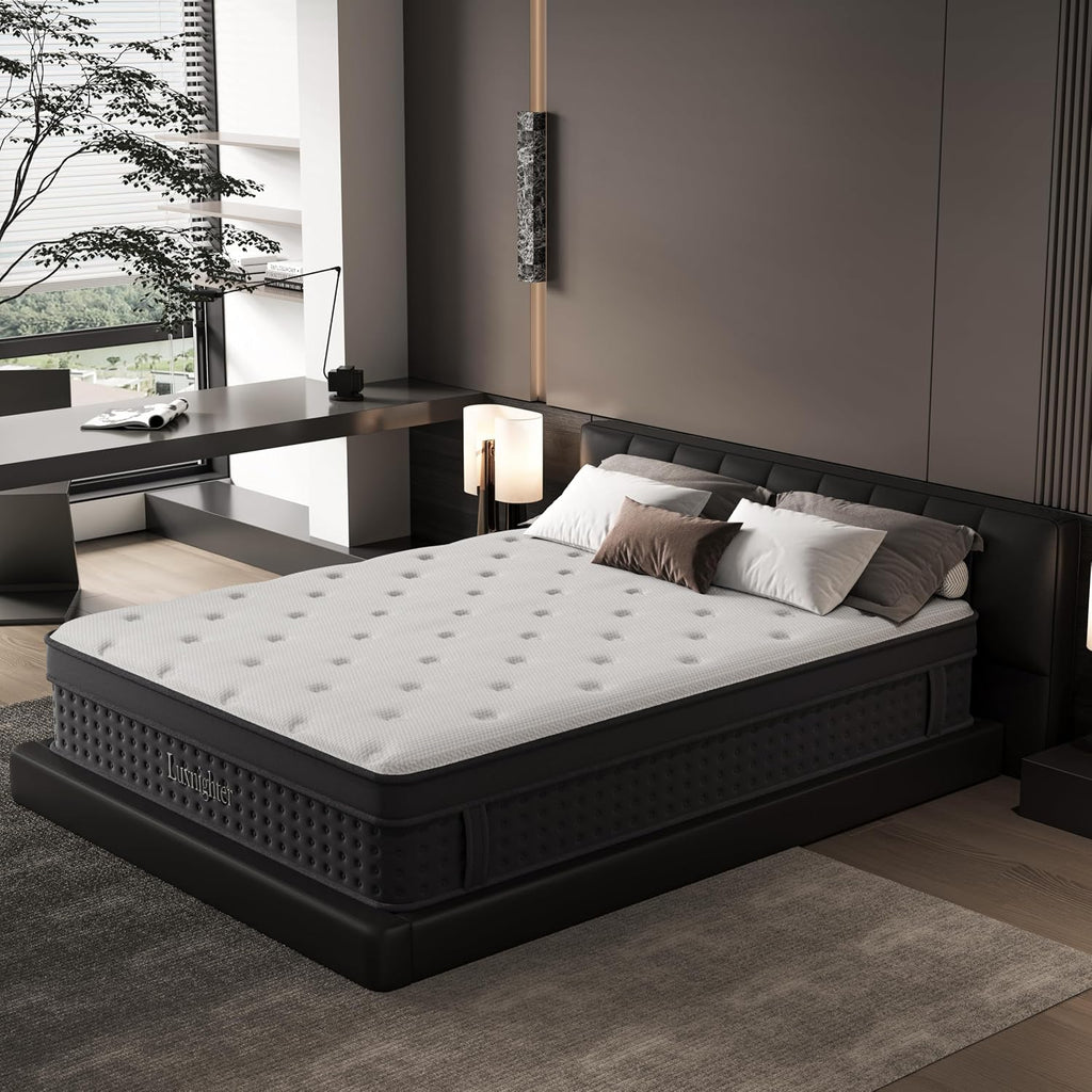 Twin Size Mattress, 12 Inch Twin Mattress In A Box, Cooling Matress With Memory Foam & Individual Pocket Springs For Pressure Relief & Spinal Alignment, Zoned Back Support & Motion Isolation