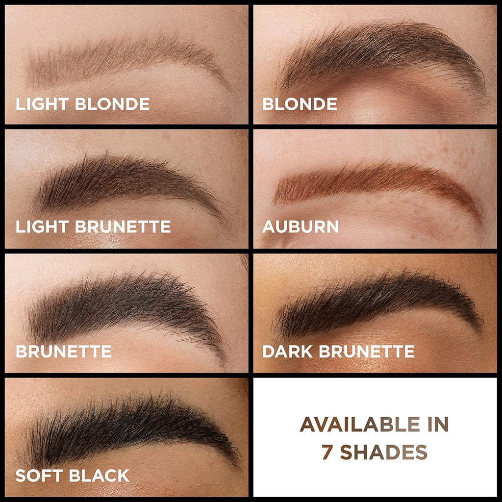 L'Oreal Paris Infallible Volumizing 24H Wear Brow Mascara, Long Lasting Eyebrow Makeup For 2X Fuller Eyebrows, 6.0 Light Brunette, 0.13 Fl Oz