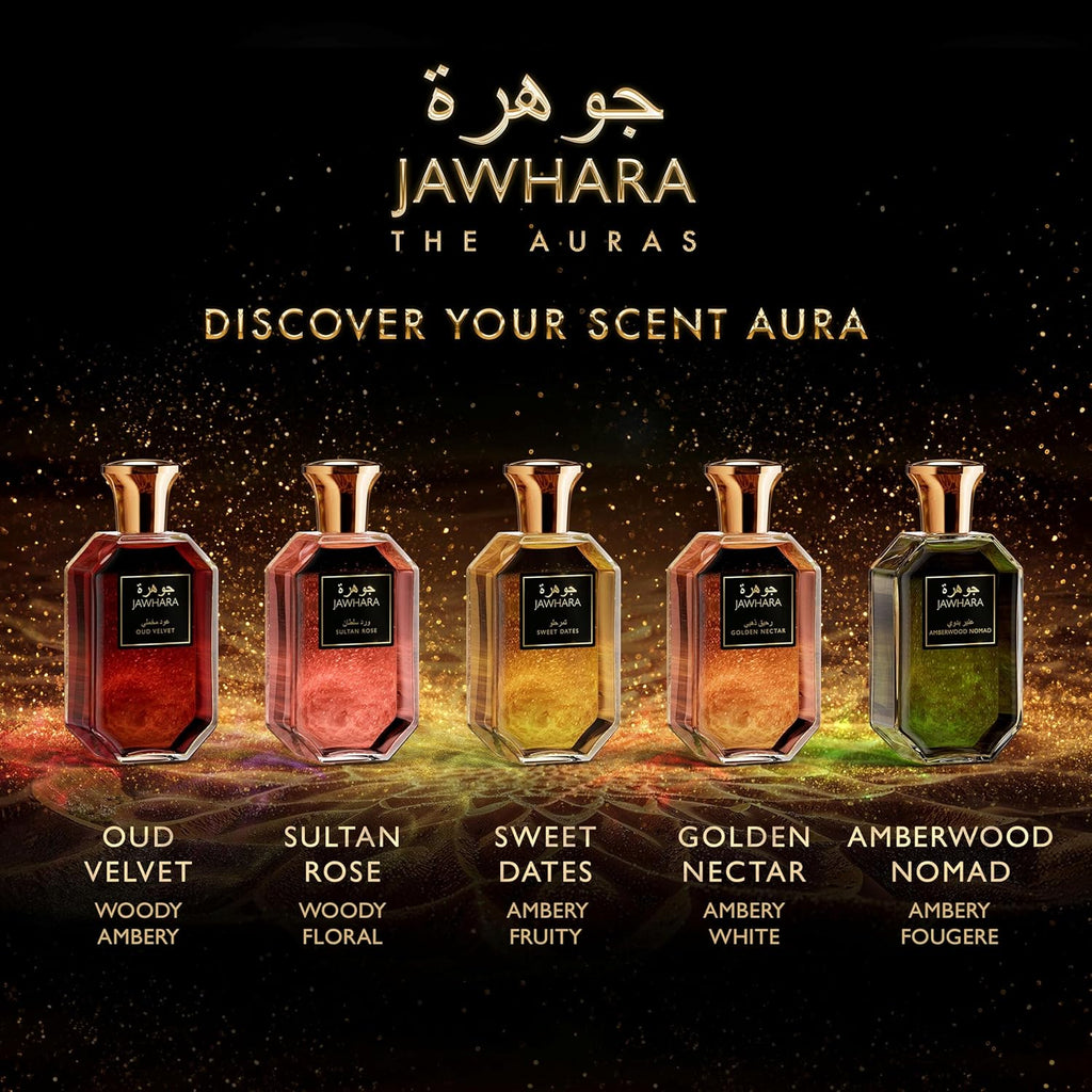 Jawhara Oud Velvet | Woody Ambery Eau de Parfum 3.3 fl oz | Oud with Notes of Saffron, Amber Wood, Leather and Warm Vanilla | Long Lasting | Everyday Wear | TSA Compliant | Strong Fragrance for Men