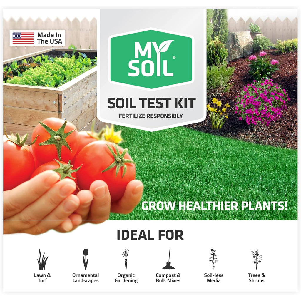 Mysoil Soil Test Kit, Unlock Your Lawn & Garden Potential, Complete & Accurate Nutrient And Ph Analysis With Recommendations Tailored To Your Soil And Plant Needs