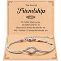 Tarsus Love Knot Friendship Bracelets, Best Friend Mothers Day Birthday Galentines Valentines Christmas Jewelry Friendship Gifts for Women Bff Bestie