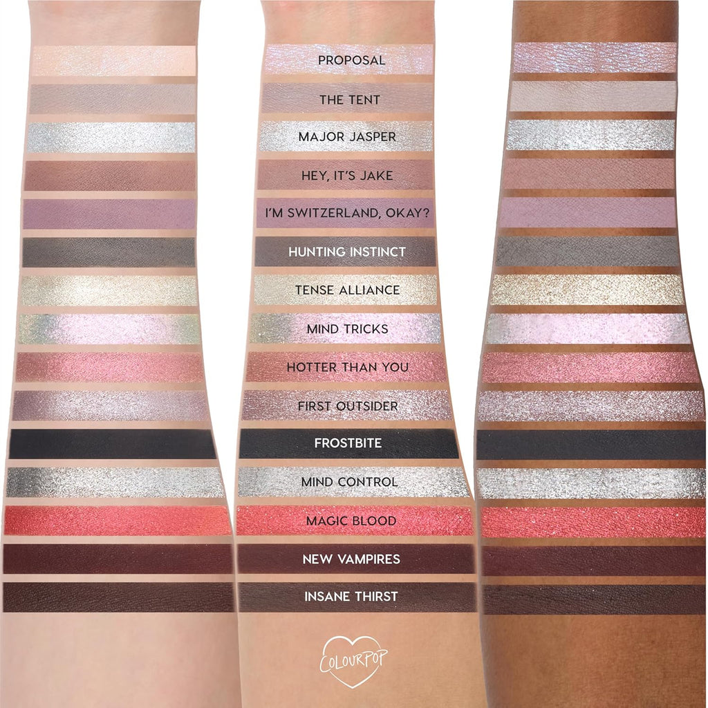 ColourPop x The Twilight Saga Eclipse Eyeshadow Palette - Limited Edition 15-Shade Matte, Metallic & Glitter Eyeshadow Palette - High-Pigment Eye Makeup with a Long-Wearing Formula (0.63 oz)