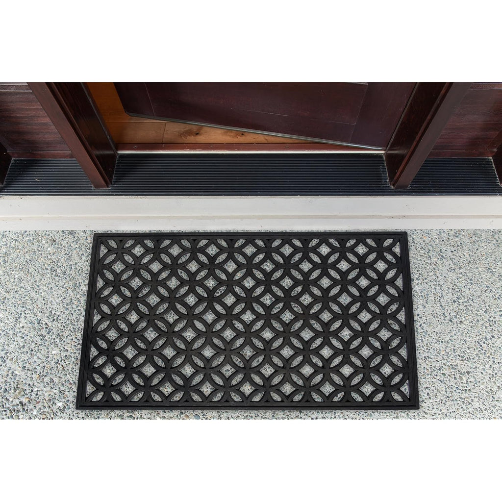 Dii Rubber Doormats Collection All Weather, 18X30, Lattice