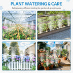 Misting Cooling System, 26Ft (8M) Misting Line + 7 Brass Mist Nozzles + Brass Adapter(3/4") Outdoor Mister For Patio Backyard Garden Greenhouse