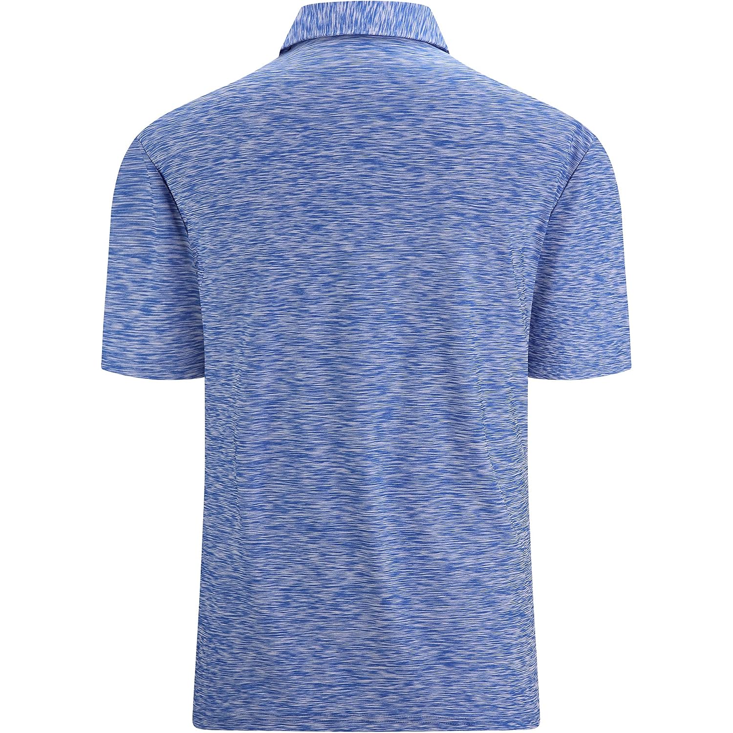Alex Vando Mens Golf Shirt Moisture Wicking Quick-Dry Short Sleeve Polo | Upf40,Soft & Stretch,Sweat Resistant,Multi-Scene Sports & Office Apparel