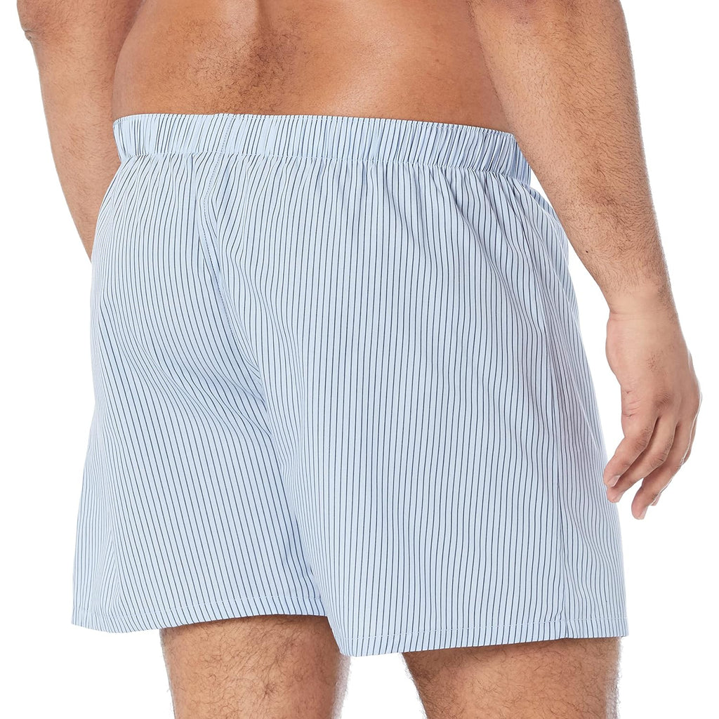 Amazon Essentials Men'S Woven Cotton Boxer Short Underwear (Available In Big & Tall)
