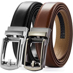 Chaoren Click Belt For Men 2 Pack - Mens Dress Belt 1 1/4" In Packing Box - Design Belt Meet Almost Any Outfit And Occasion