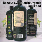 Organic Liquid Indoor Plant Food, Houseplant, Tropical & All-Purpose Indoor Plant Fertilizer, Organic Liquid Fertilizer 5-5-5 With Sea Kelp, 8Oz Treats 50 Gallons