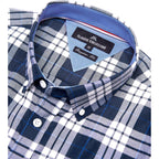 Alimens & Gentle Mens Plaid Short Sleeve Button Down Shirts Cotton Regular Fit Casual Gingham Shirts